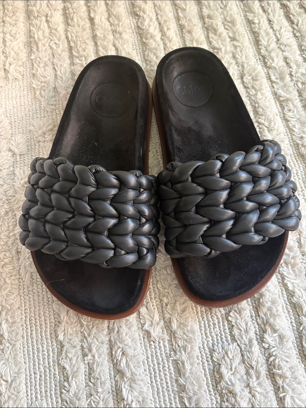 Chloe Kacey slides in black, 38